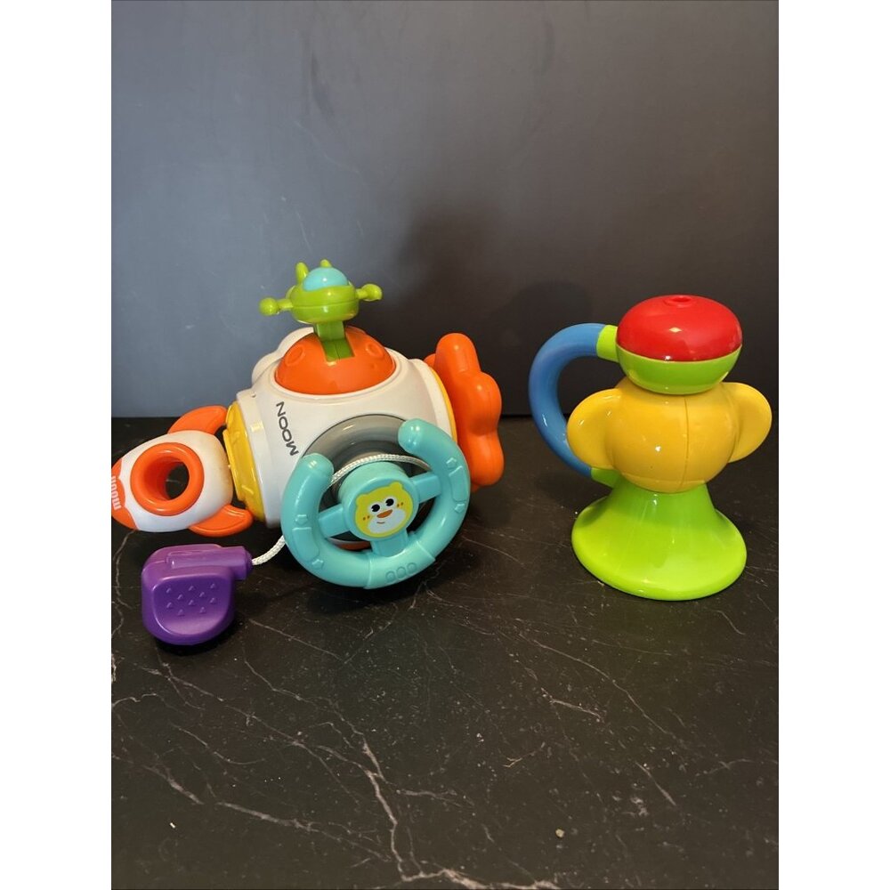 Spaceship Toy Baby Trumpet Rattle Lot Infant Space Music Activity Toys